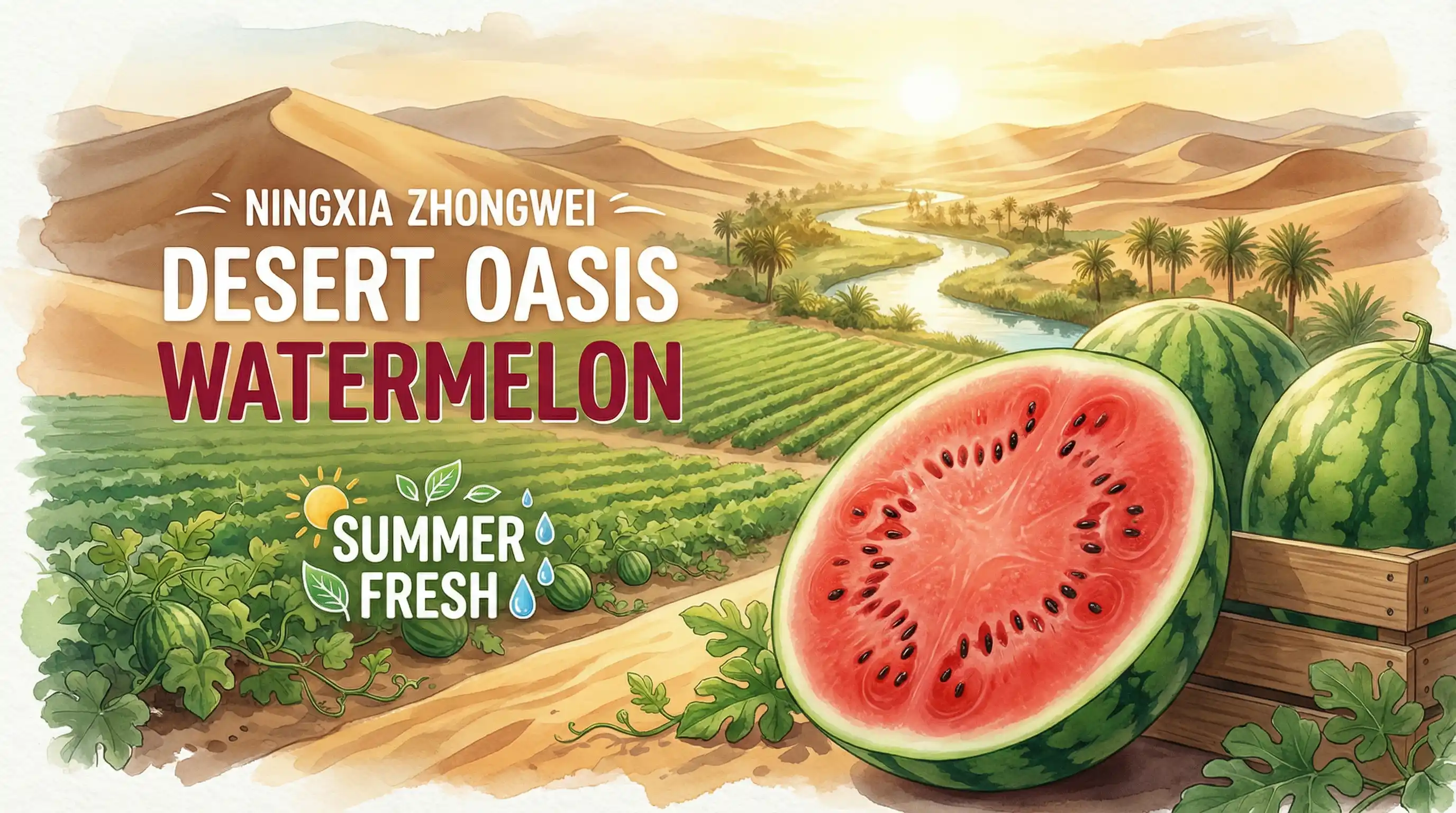 宁夏硒砂瓜产地风光 - 暗网吃瓜